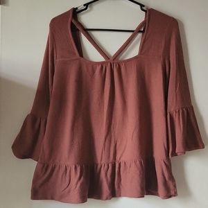 Dusty Pink baby doll sweater